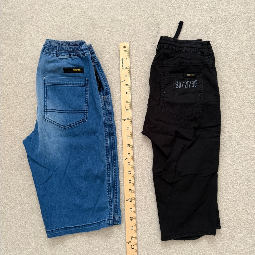 2 for $16 Blue and Black Casual Shorts